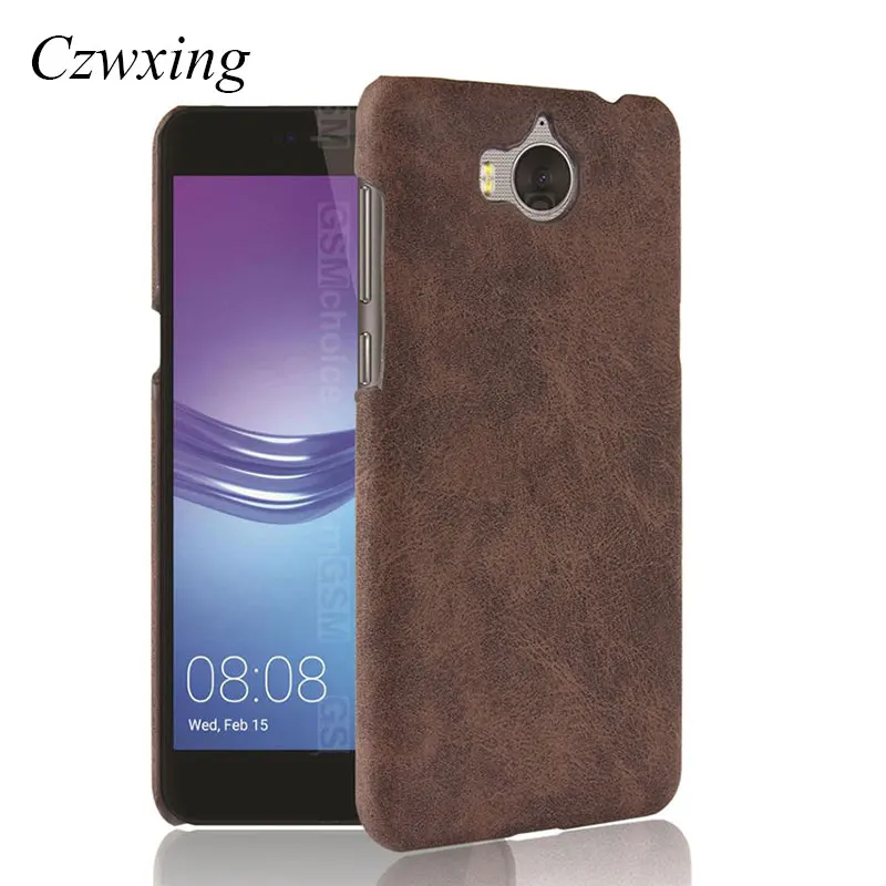 For Huawei Y6 2017 Case Mya-L41 Luxury Retro PU Leather Phone Y 6 Mya-L11 Mya L41 |