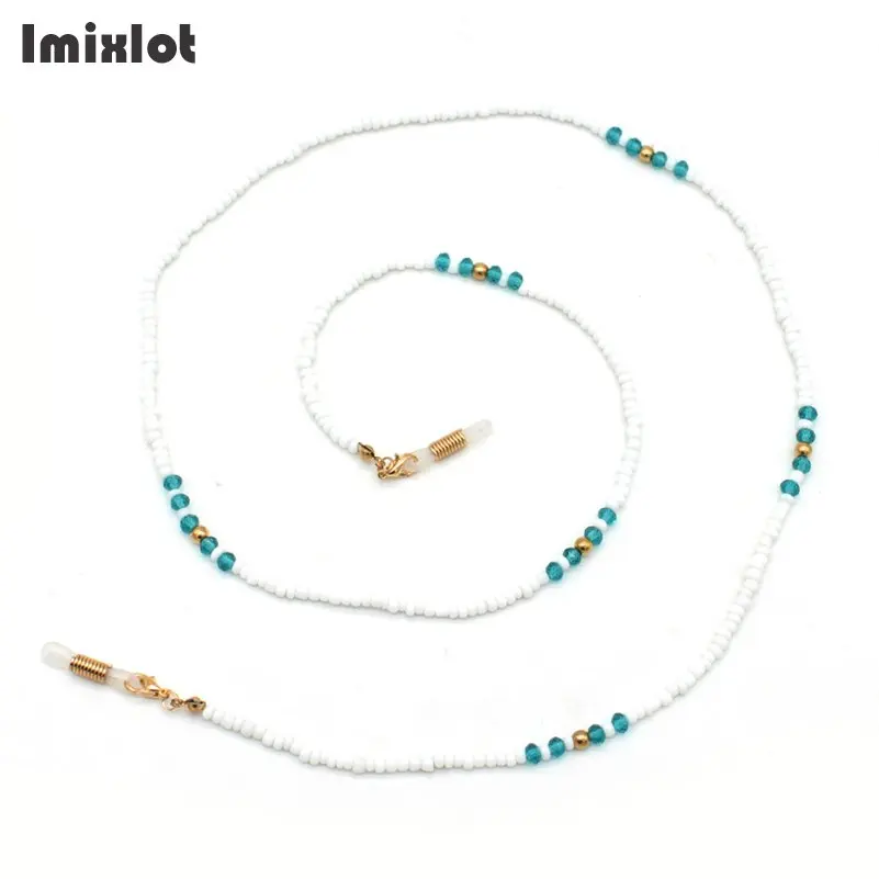 

Fashion Womens Sunglasses Chain 70CM Lanyard Strap Necklace Eyeglass White Beads Chain Cord For Reading