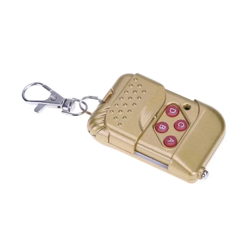 

266-433MHz Universal Gold 4 keys Remote Control Push-Cover Electric Gate Garage Door Intelligent Remote Controller Key