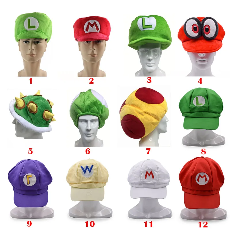 

12 Styles Anime Super Mario Odyssey Bros Cappy Odyssey Taod Hat Peluche Doll Plush Soft Stuffed Baby Toy Great Christmas Gift