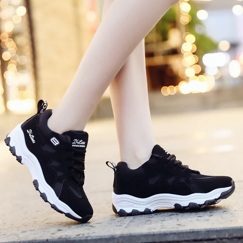 Женские кроссовки на платформе Harajuku Basket Femme Tenis zapatillas mujer XYZ134 новинка 2019|Кроссовки
