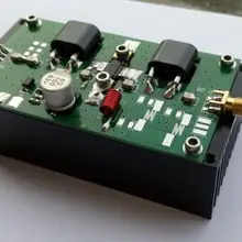 Сборная готовая 45 Вт 70-200 МГц усилитель мощности для приемопередатчика ВЧ радио усилитель с радиатором