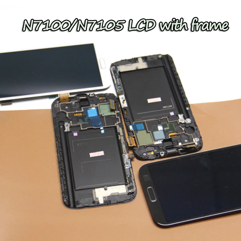 N7105 ЖК экран для Samsung Galaxy Note II Note2 N7100 дисплей сенсорный дигитайзер сборка с