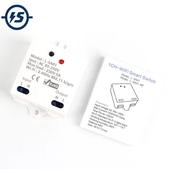 

2.4G IoT Wireless WIFI Intelligent Control Switch 5A Relay Module AC 85V-250V For Mobile Phone Remote Switch Controller