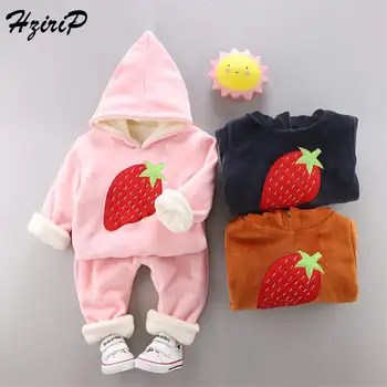 

HziriP Summer Set Children Clothes 2018 New Kids Sets Cartoon Casual Long Sleeves T-shirt + Long Pants Outfit Suit Simple
