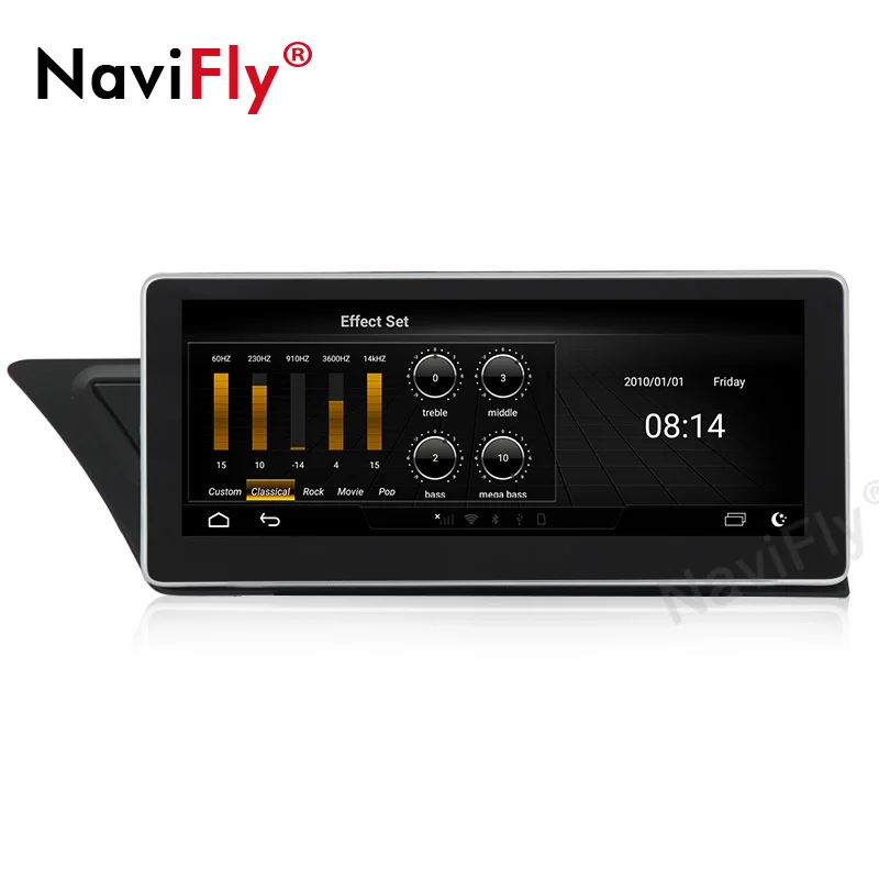 Top NaviFly Android System Car radio multimedia palyer for Audi A4 A5 2009-2016 with 3G RAM 32G ROM wifi 4G BT 4