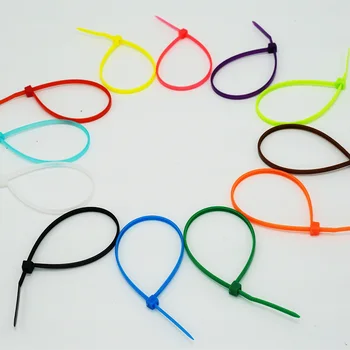 

500pcs/lot color nylon self-locking strap 2.5×200 mm long strapping strap