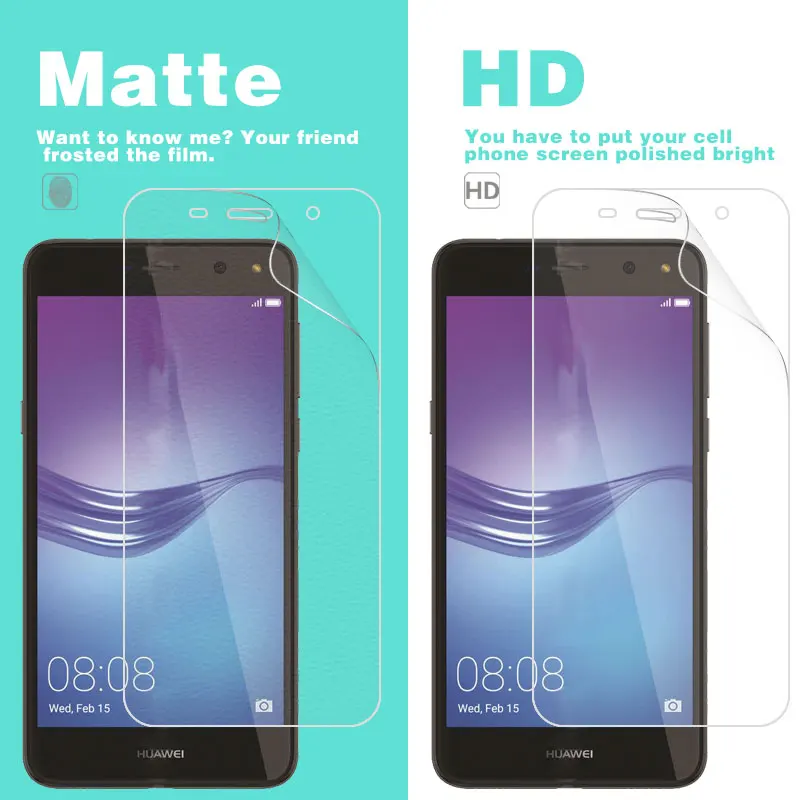 Антибликовая матовая пленка для Huawei Y5 Lite 2017 CRO-L23 CRO-L03 5 в HD прозрачная глянцевая с