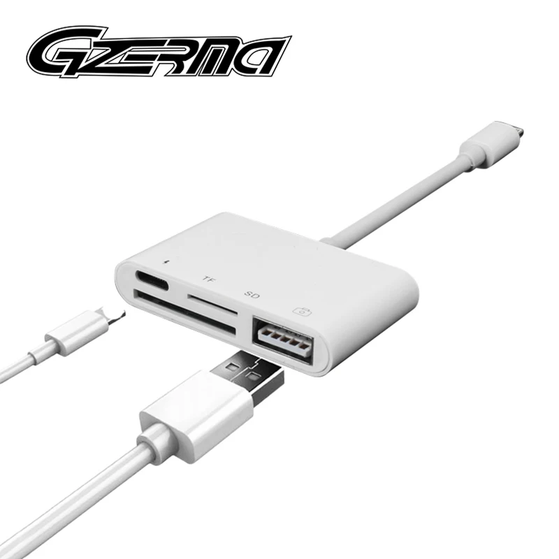 

Multifunction OTG SD TF Card Reader Camera Adapter For IOS Phone Connection Kit Converter Charger Cable Mobile Phone Adapter