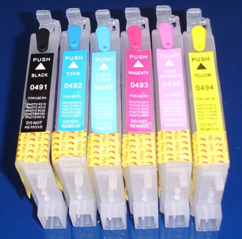 Refillable Ink Cartridges T2431-T2436 For Epson XP-55 XP-750 XP-760 XP-850 XP-851 XP-860 XP-950 XP-960 | Компьютеры и офис