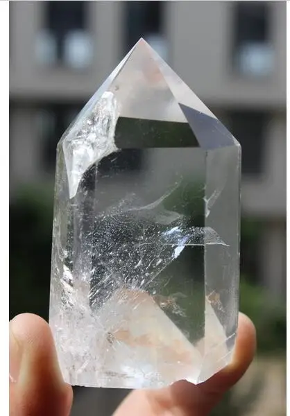 

wangfafa88000020807++Natural Clear Quartz Crystal Wand point Healing