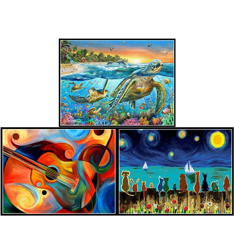 

Diy 5d diamond painting animal round diamond mosaic picture embroidery pattern embroidery handmade children's gifts