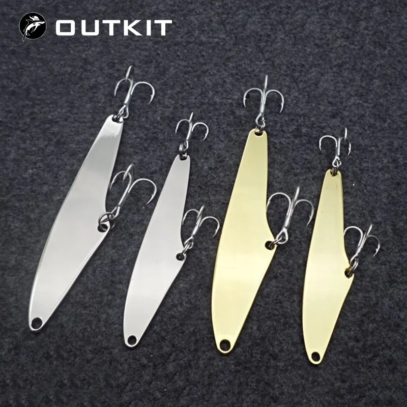 

OUTKIT High Quality Long Casting 1Pcs 11g18g Metal VIB Fishing Lure Jigbait Spoon Crankbait Crank Bait Treble With 2 Hooks