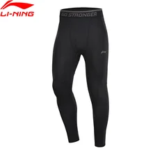 Li-Ning мужской тренировочный костюм, плотный нижний слой, брюки на сухой 88% полиэфир, 12% спандекс, подкладка, спортивные штаны, AULP009 CJFM19