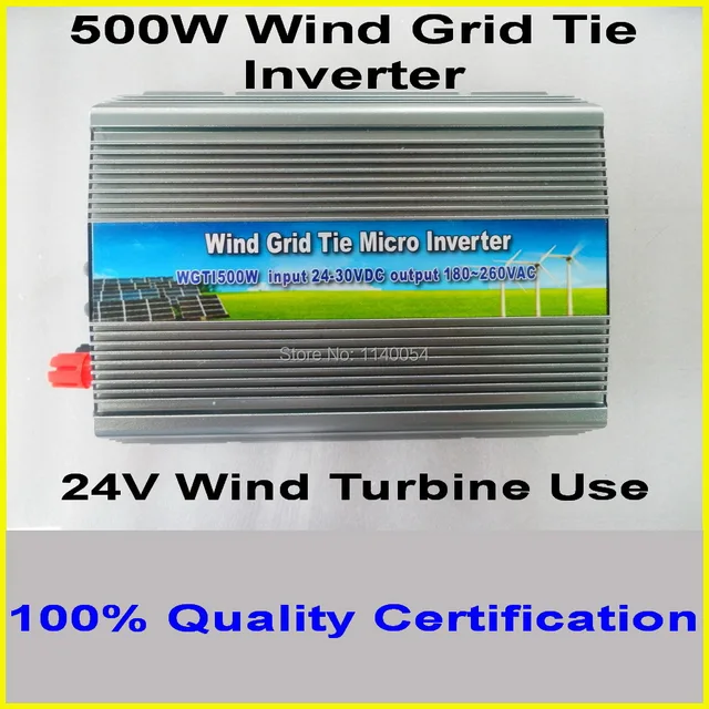 500W Wind Turbine Grid Tie Inverter, 15 30VDC to 90 140VAC or 180 260VAC 500W Wind Power Micro