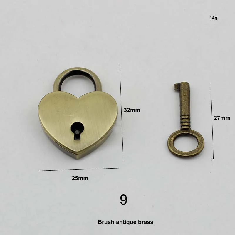 Замки ассортимент ремонтных сумок, 1 шт. замок ремонт вашего кошелька, замок для экономии дамских сумок, ремонт женских личных сумок кошелек - Цвет: 9 brush antique