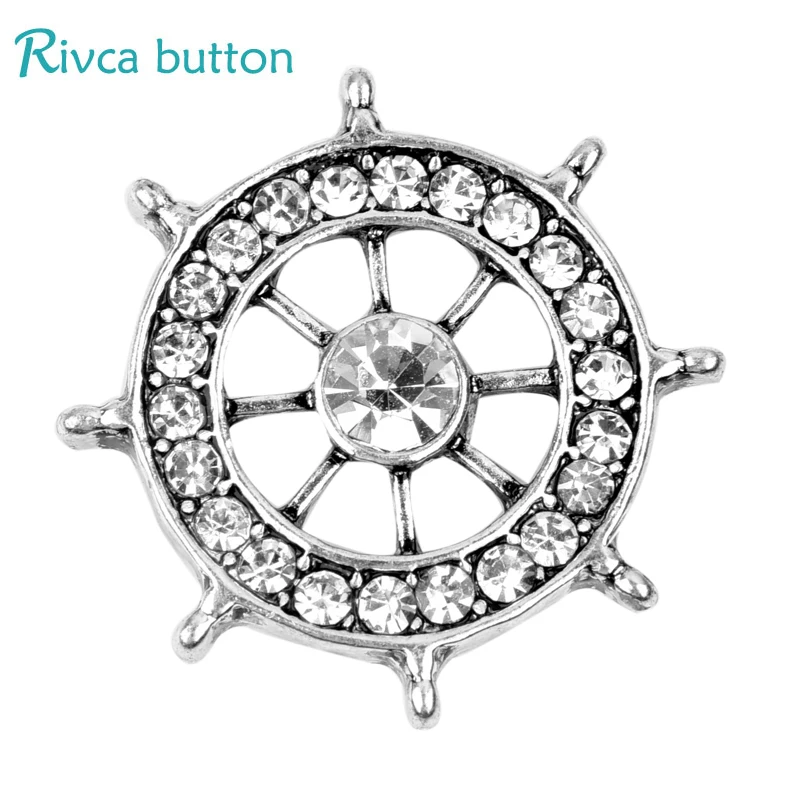 

Rivca Snap Button Jewelry Newest DIY 18mm Mixcolour cross Snap Button Fit Charm alloy Bracelets D03550