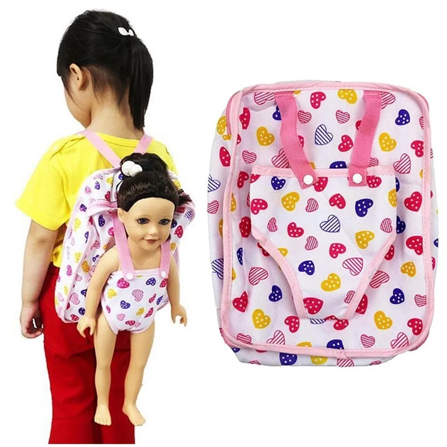 

Children Kids Backpack & Doll Carrier Sleeping Bag For Generation American Girl Doll Clothes Toy
