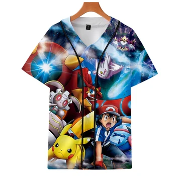 

2019 Pokemon jackets Kpop Fashion jacket new brand cool print long sleeve Pokemon baseball jacket for men Clothes