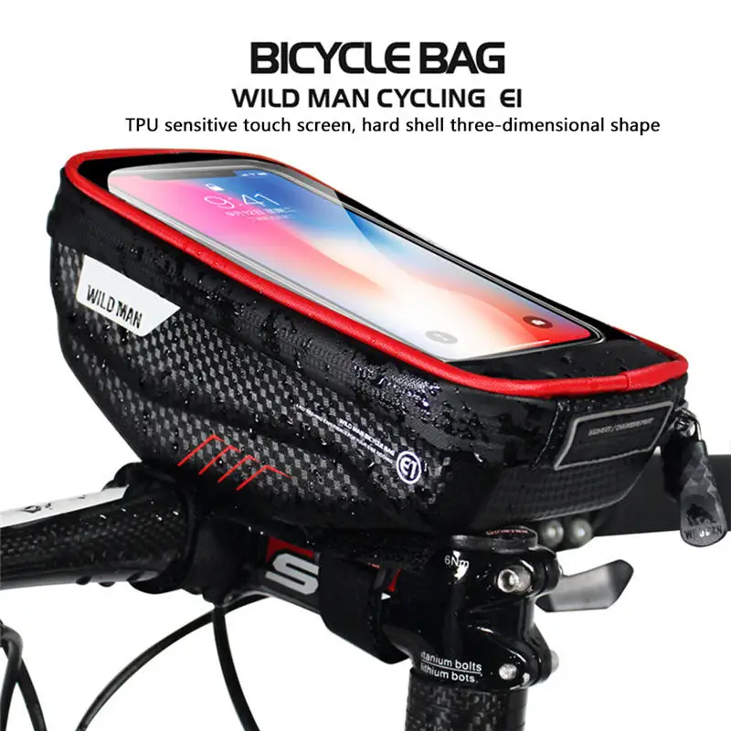 DOITOP велосипедный велосипед чехол-держатель для мобильного телефона передний руль водонепроницаемый чехол для хранения сенсорный экран для samsung iPhone 8 7 6
