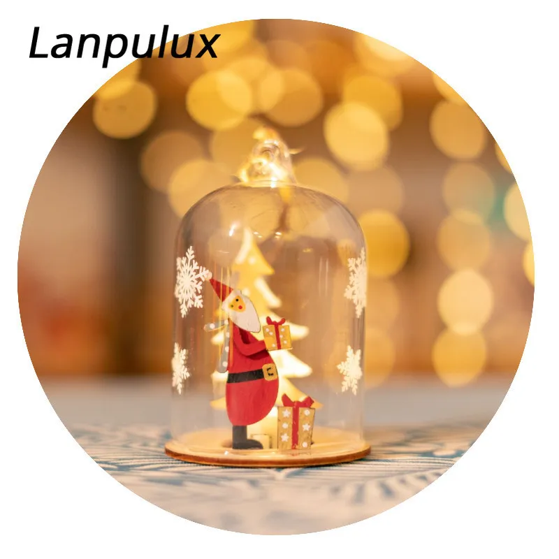 Lanpulux праздничный Декор ночник Звезда Треугольник Санта деревянная новогодняя