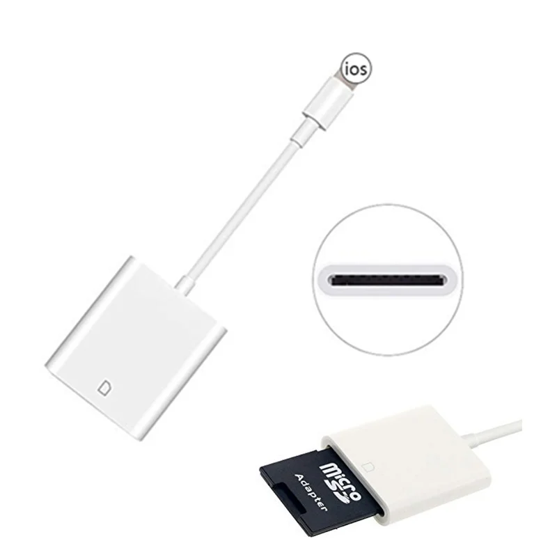 

SD Card Camera Reader Adapter for IPhone X XR XS Max 8 7 Plus IPad Pro Air Trail Game External Memory Card Otg Placa Cardreader