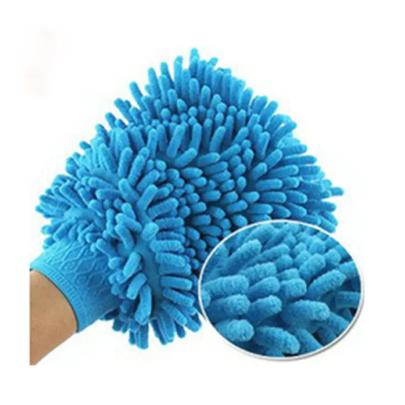Горячая Супер варежка микрофибра для мытья окон автомобиля домашняя чистящая ткань тряпка для пыли полотенце Glove3 микрофибра рукавица мягкое аккуратное полотенце ткань для посуды - Цвет: blue