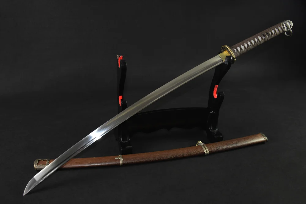 Full Tang Japanese Samurai Saber Sword 1060 high Carbon Steel Real Katana Sharp Edge Can Cut Bamboo