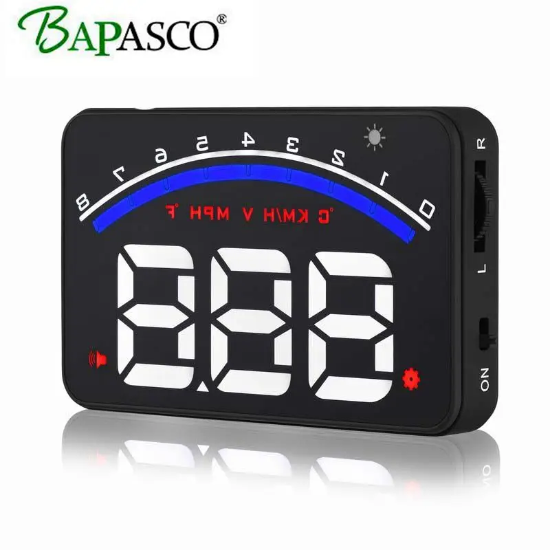 BAPASCO HUD head up display M9 с отражателями скорость отображения расход топлива температура