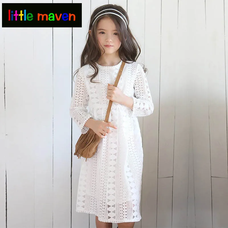 Кружевное платье с длинным рукавом для девочек 5 6 7 8 9 12 14 16 лет|girls autumn dress|big girlbig girl