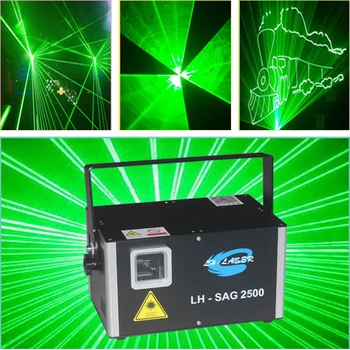 

DMX512+ILDA 2500MW sd card green dj disco animation outdoor laser light show