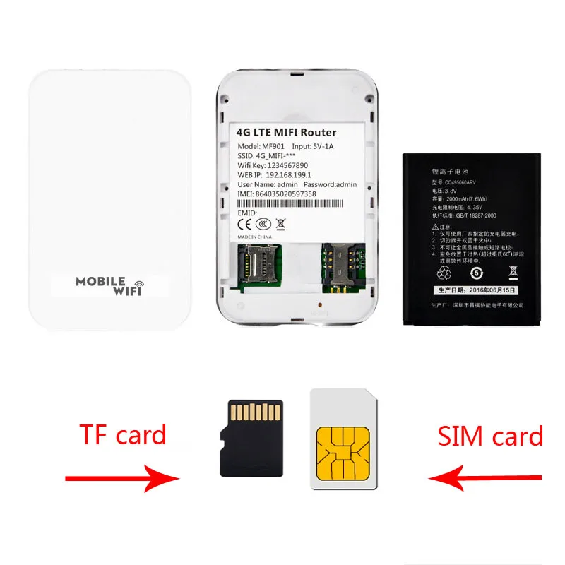 Tianjie 4G Wi Fi фрезерный станок с ЧПУ мини 3G Lte Перезаряжаемые Батарея Беспроводной