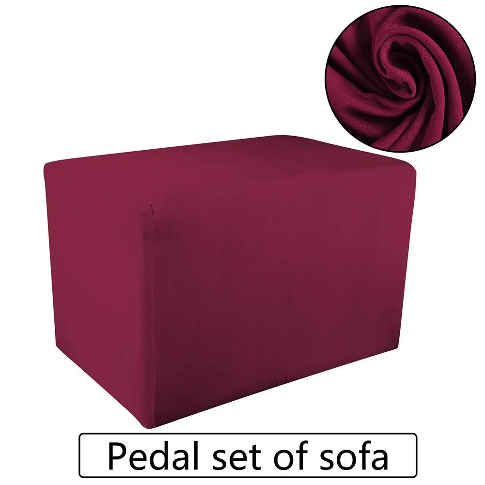 Универсальный Одноцветный четырехсторонний Эластичный шелковый чехол для дивана, рукава для педали, домашний тканевый чехол для лодыжки