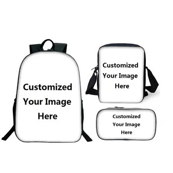 

3Pcs/Set Famous DJ Pattern School Backpack For Teenager Boys Girls Orthopedic School Backpack Shoulder Children Bag Gifts