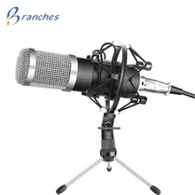 

BM800 Microphone Condenser Sound Recording With Shock Mount For Radio Braodcasting Singing Recording Kit KTV Karaoke BM 800