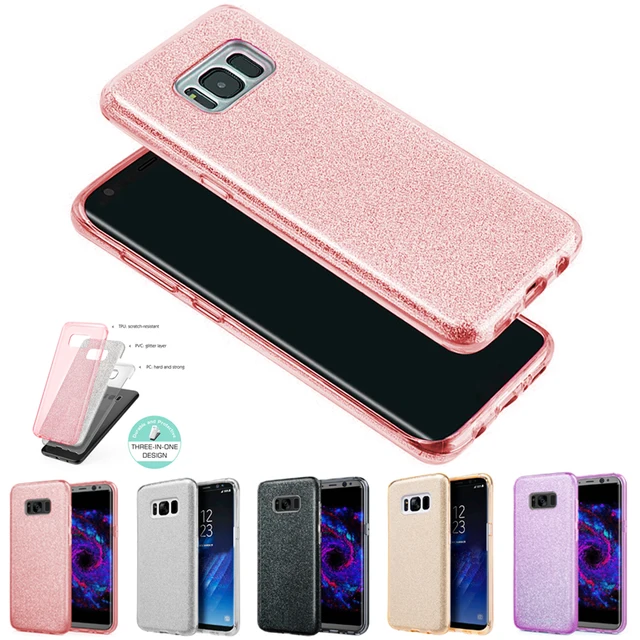 Glitter Case for Samsung Galaxy S8 Plus Case 3 Layer