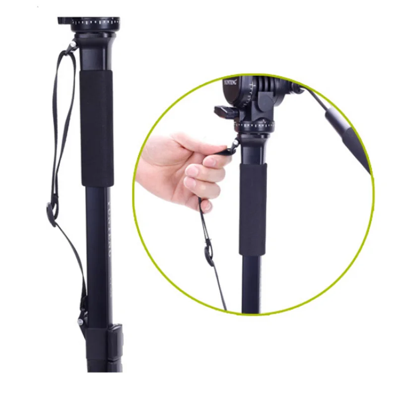  Yunteng 288 Camera Monopod Tripod + Fluid Pan Head Ballhead + Unipod Holder Base Stand for Ditigal 