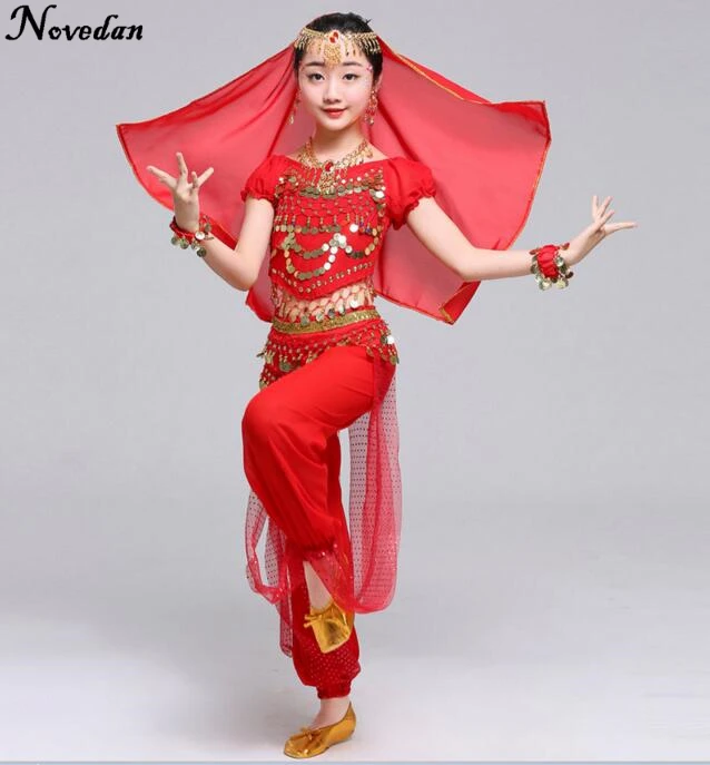 Kids Child Belly Dance Costume Oriental Dance Costumes Belly Dance Dancer Clothes Bollywood Indian Dance Costumes For Kids Girls