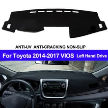 TAIJS крышка приборной панели автомобиля тире коврик покрытие для приборной панели коврик для панели анти-УФ автомобильный нескользящий для Toyota Vios