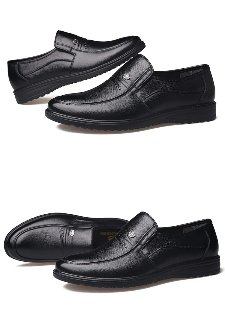 Top Quality Mens Shoes Leather Flats Spring Fall Flat Heel Business Casual Shoes Men Loafers Driving Moccasins