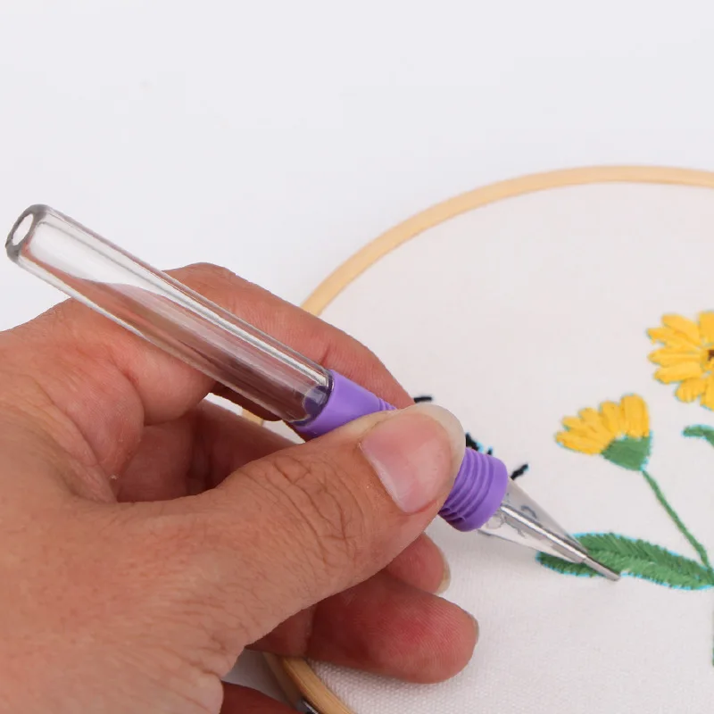 

1 Set Magic Embroidery needle Pen Embroidery Needle Weaving Tool Fancy knitting needles crochet
