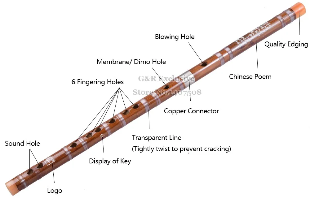 Geneic Flute Chinoise Traditionnelle En Bambou Dizi Flute Pour Debutant Do Re Mi Sol Instruments A Vent Instruments De Musique Et Sono Centromotorsa Com Ar
