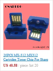 4 шт. MX-312 MX312 312 тонер-картридж чип для Sharp MX M260 M310 M264 M314 M354 AR 5726 5627 5731 AR-5726 AR-5627 AR-5731 чипы