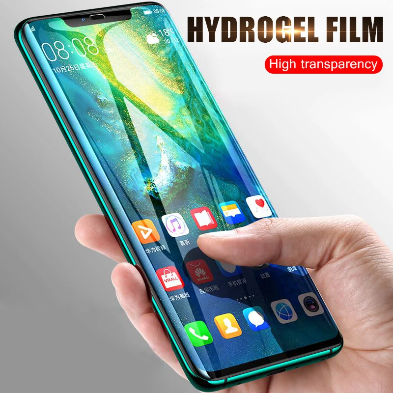 

2Pcs P30 P20 Pro Hydrogel Film For Huawei Mate 20 Pro Lite For Honor 8X Max 10 9 Full Cover Hydrogel Screen Protector Not Glass