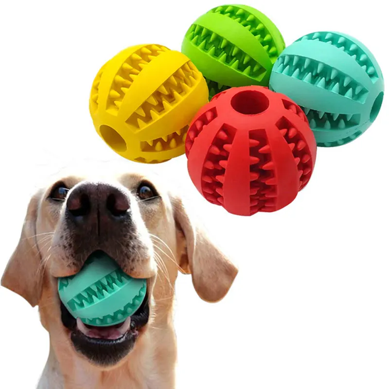 Buy Nontoxic Soft Rubber Chew Ball Toy For Dogs Dental