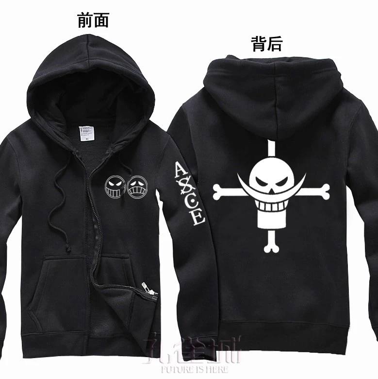 Sudadera con capucha de One ropa de Anime, puño de Ace, disfraces de Cosplay, 11, nuevo, envío gratis|hooded sweatshirt|one piece clothingone piece anime clothing - AliExpress