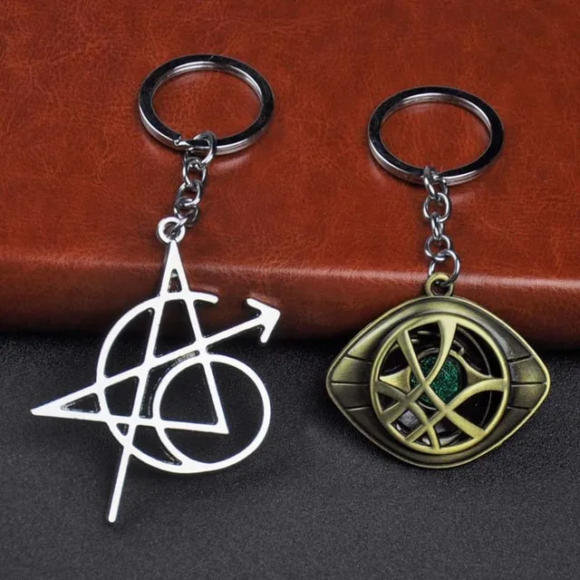 

Hot Marvel Avengers 4 Doctor Strange Infinity Time Stones Necklace Keychain Figure Model Toys Avengers Endgame Kids Gift Toys