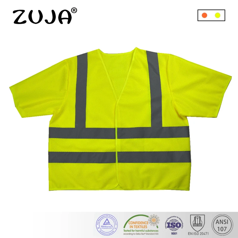

High Visibility Safety Work Vest Breathable Mesh Vest