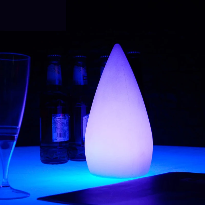 Conduzida da Noite Gota de Água Livre à Prova Mesa com Controle Remoto para a Grama Ip68 ao ar Recarregável Água Decoração Lâmpadas Barra Luz Rgb Usb Dip68 3 Luzes noturnas