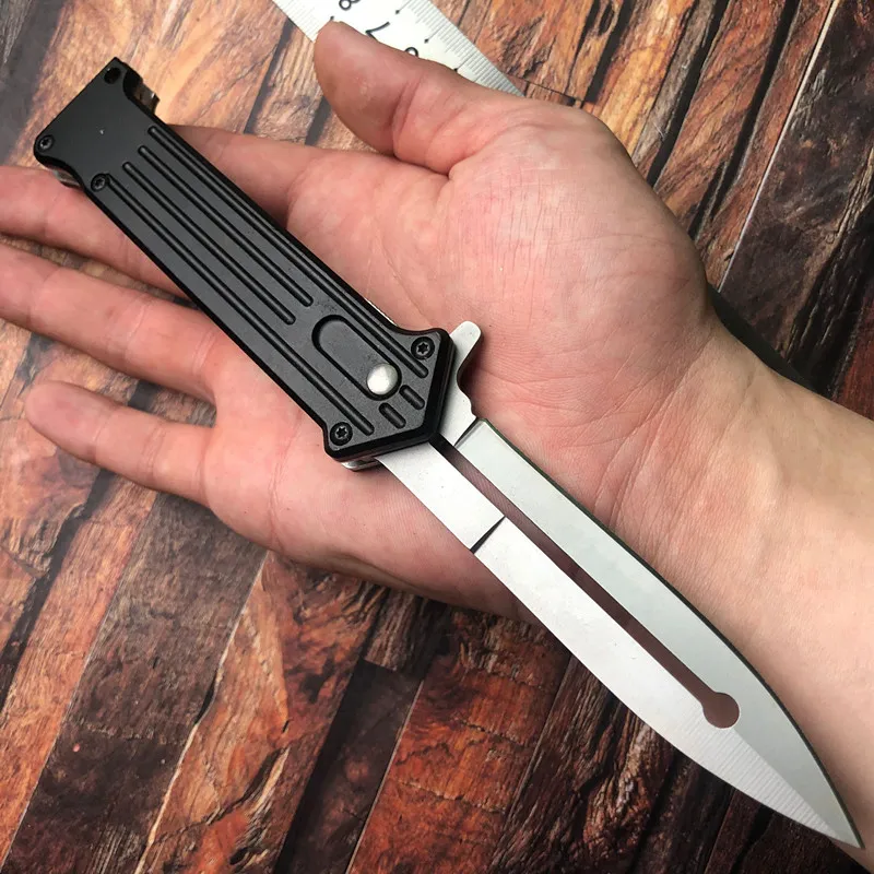 

Pocket Tactical Fold Rambo Knife Hunting Stiletto Shrvival Hunting Knife Self Defense Stainless Steel Combat Camping EDC Tool